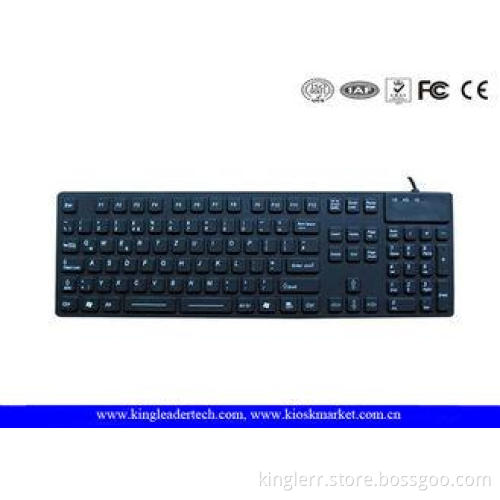 105 Keys Waterproof Silicone Keyboard With 12 Function Keys